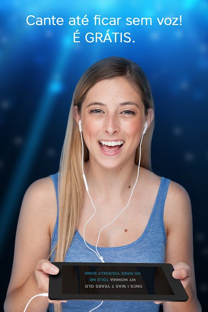 Karaokê canções voz gravador