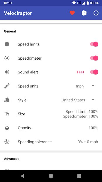 Velociraptor - Speed Limits & Speedometer
