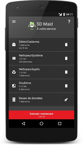 SD Maid — Outil de nettoyage du système