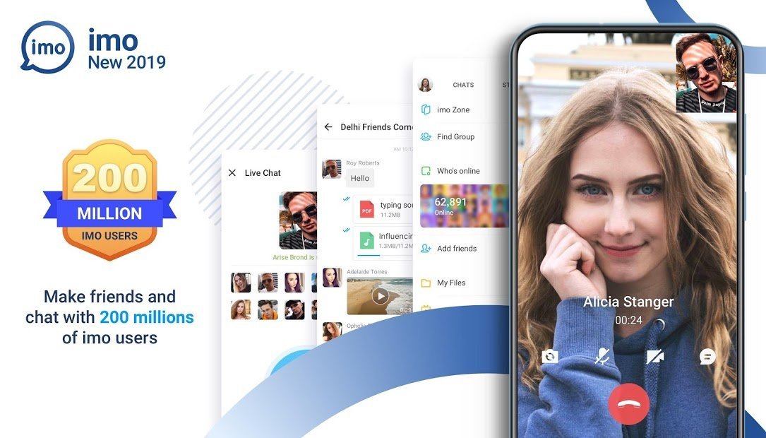 imo video calls and chat