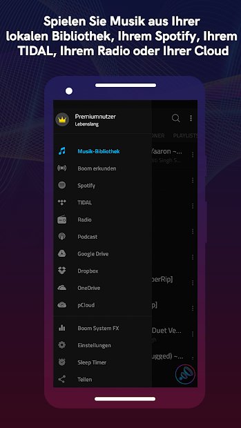 Boom: Musikplayer mit 3D Surround Sound und EQ
