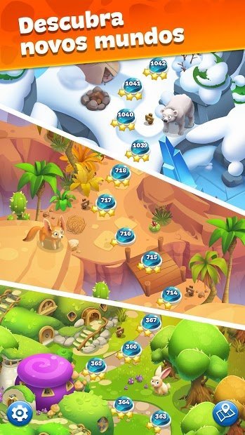 Gemmy Lands - joias e gemas jogos de match 3