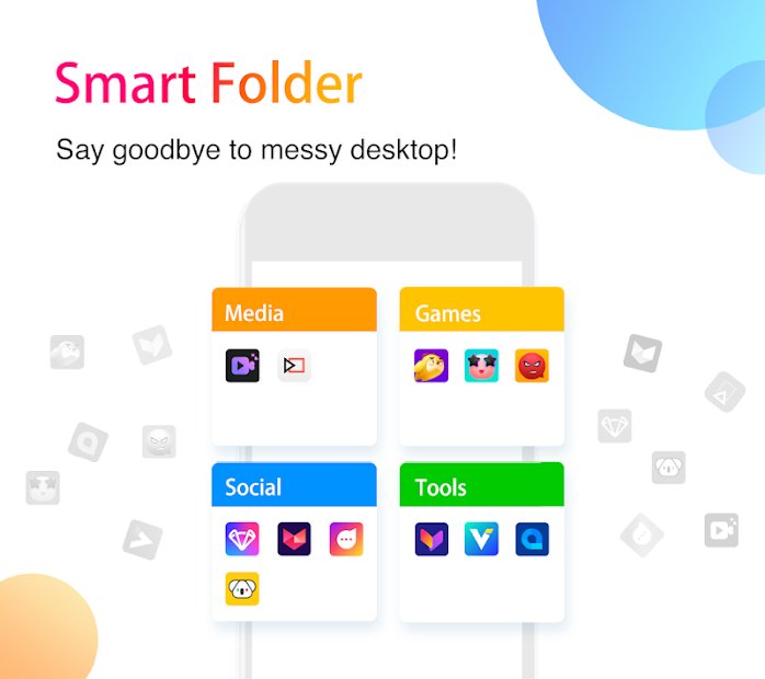 APUS Launcher:Thème, Cache des Applications