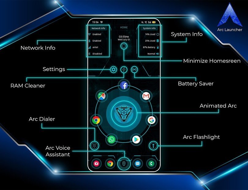 Arc Launcher Pro💎 HD-Designs, Hintergrundbilder
