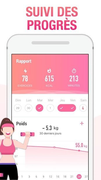 Fitness femme - Entraînement pour femmes