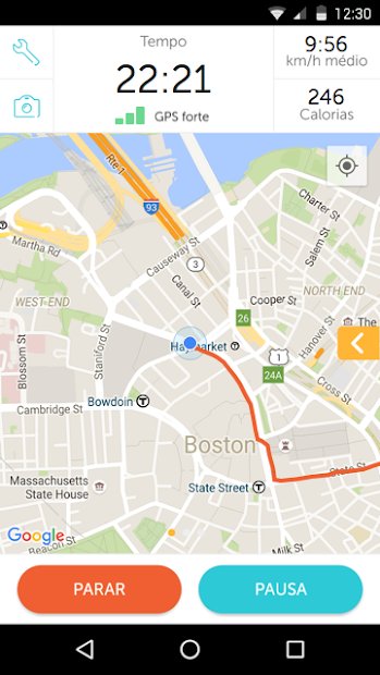 RunKeeper GPS Correr Caminhar