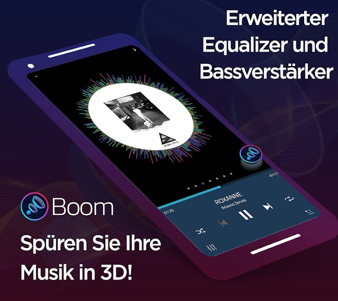 Boom: Musikplayer mit 3D Surround Sound und EQ