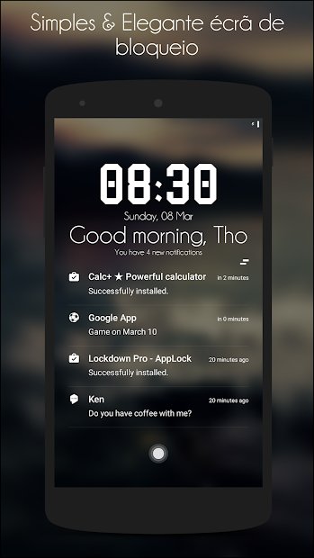 Hi Locker Sua tela de Bloqueio