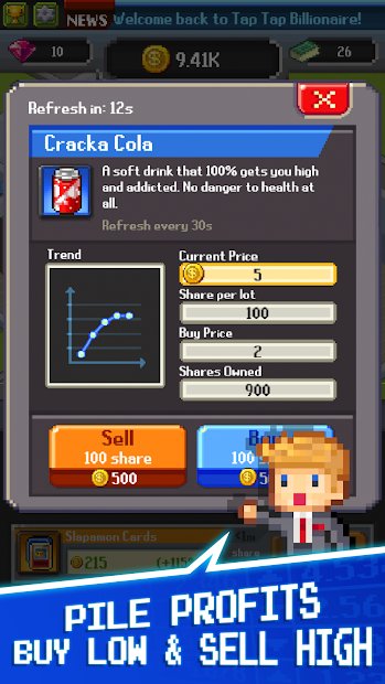 Tap Tap Trillionaire - Cash Clicker Adventure