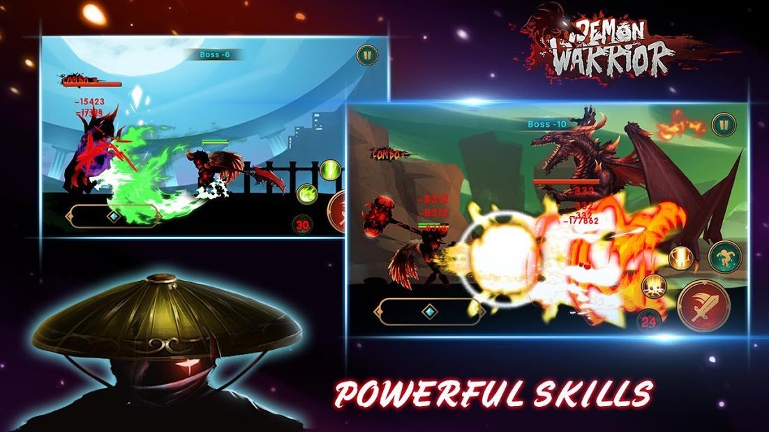 Demon Warrior: Stickman Shadow - Fight Action RPG