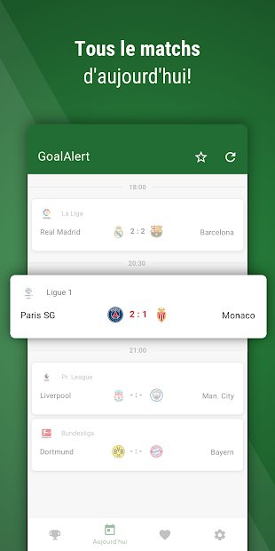 GoalAlert - L'appli de football la plus rapide