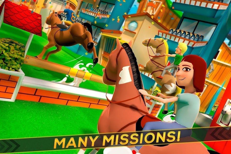 Cartoon Horse Riding - Derby Racing Game for Kids