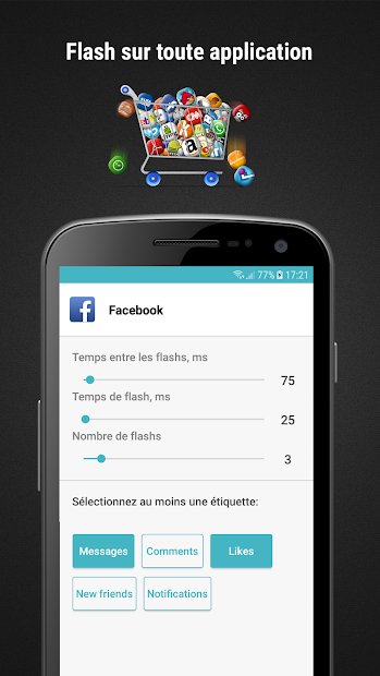 Flash sur appel (Flash on call et applications)