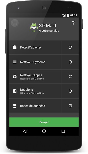 SD Maid — Outil de nettoyage du système