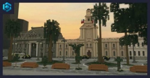 Mapa Visite Santiago do Chile para Minecraft