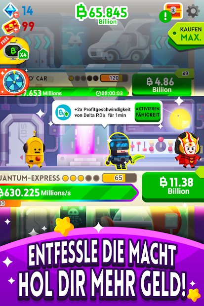 Cash, Inc. Geld-Klickspiel & Unternehmensabenteuer