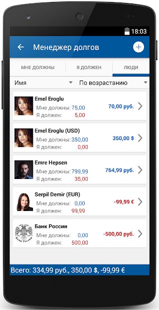 Менеджер долгов