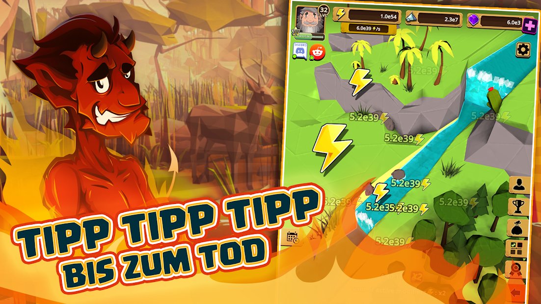 Almighty: Gott-Idle-Clicker-Spiel