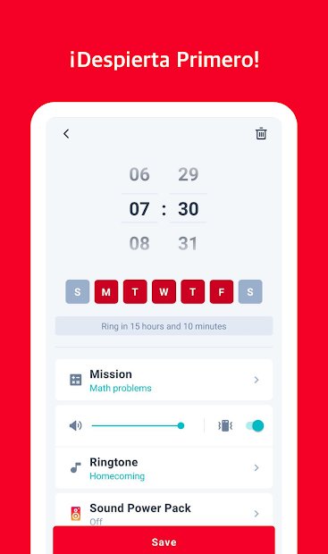 Despertador gratis en español,Alarma fuerte-Alarmy