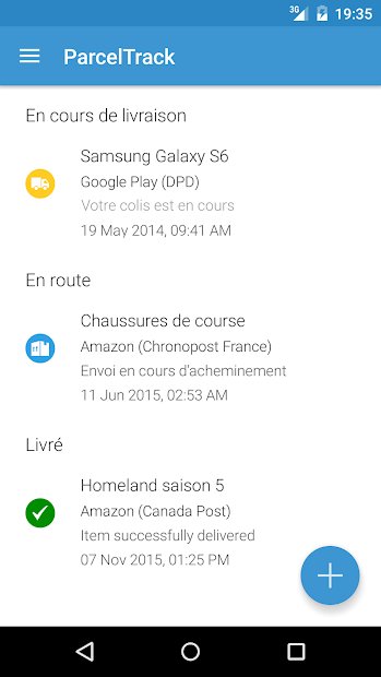 ParcelTrack - Suivi de colis La Poste, Chronopost