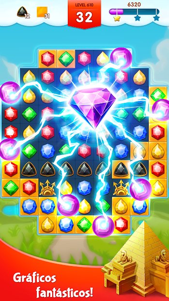 Jewel Legend - Jogos Grátis de combinar 3 pedras