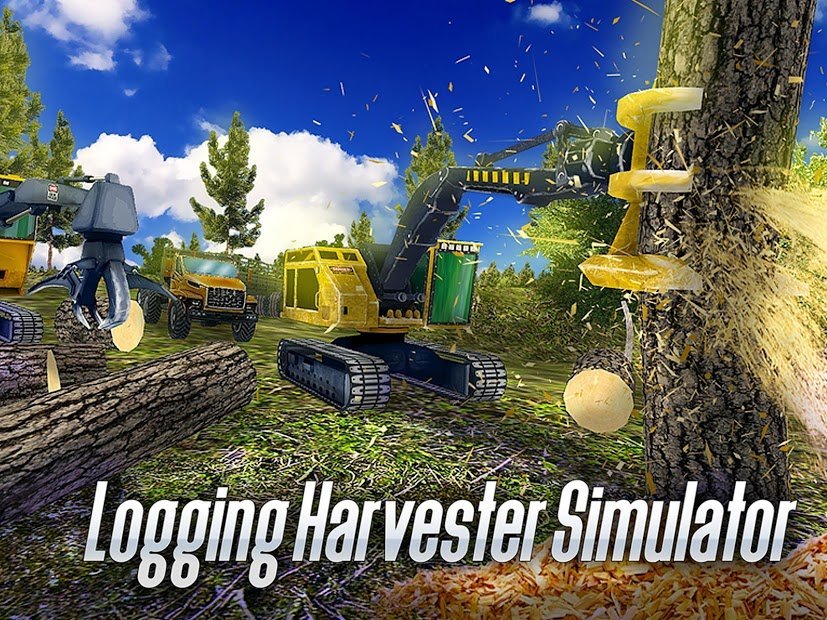 Logging Harvester Truck