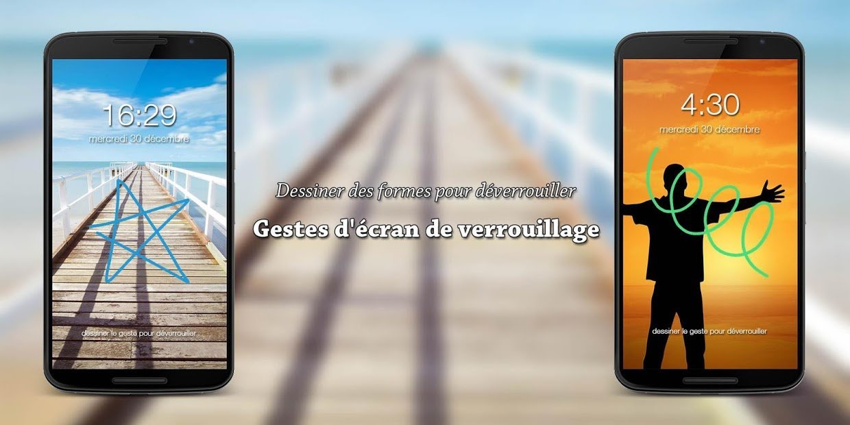 Gestes d'écran de verrouillage
