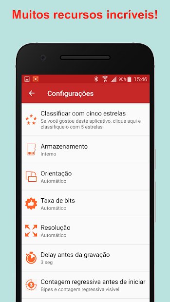 REC - Gravador de tela UHD, FHD, HD, áudio on/off
