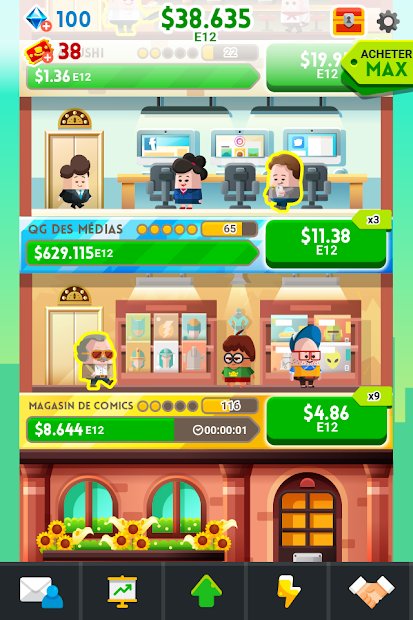Cash, Inc. Jeu incrémental d'argent et d'aventur