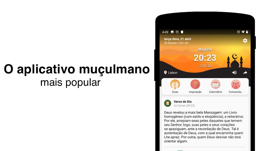 Muslim Pro - Horas de Oração, Azan, Alcorão, Qibla