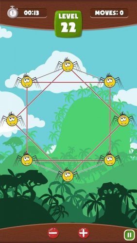 Spiders: Untangle Lines