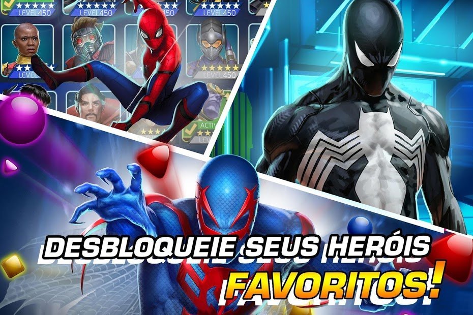 MARVEL Puzzle Quest: Venha lutar com super-heróis!