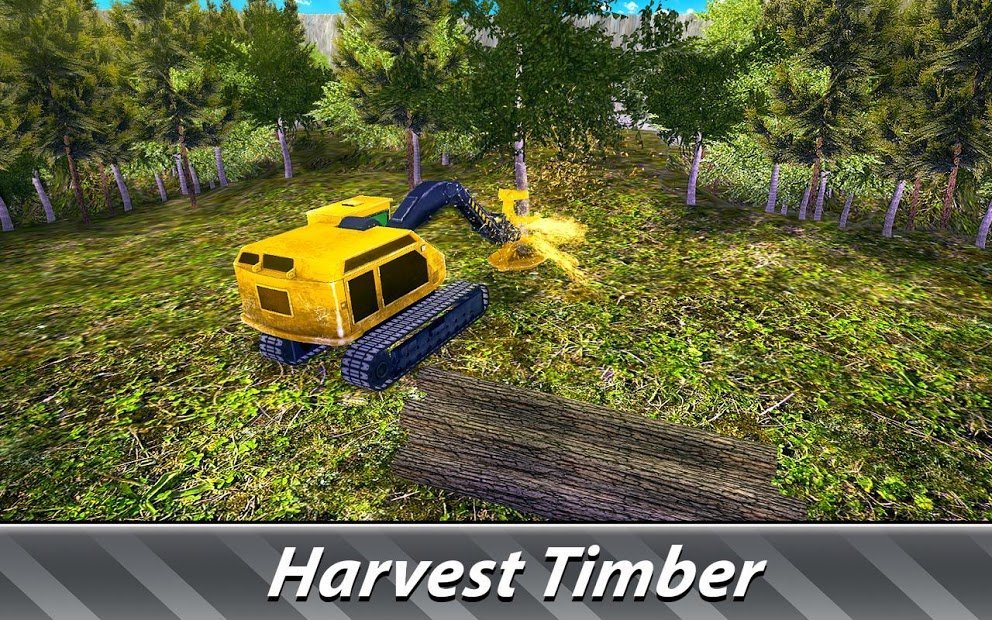 Logging Harvester Camión