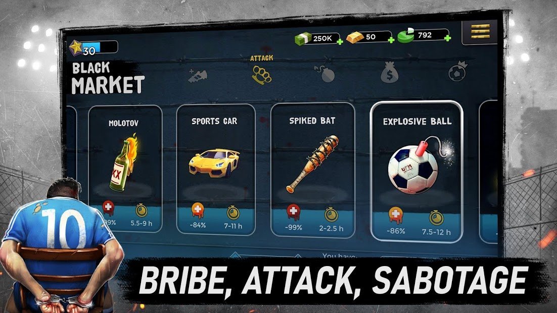 Underworld Football Manager - Bribe, Attack, Steal