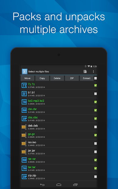 B1 Archiver zip rar unrar