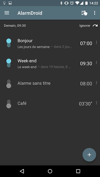 AlarmDroid (réveil)