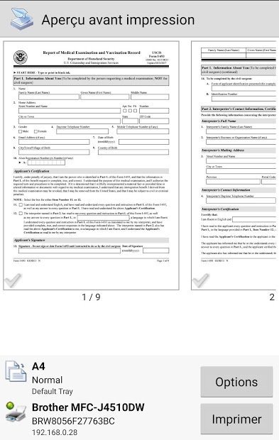 PrinterShare Impression mobile
