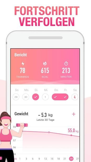 Frauen Fitness - Trainingsplan für Frauen