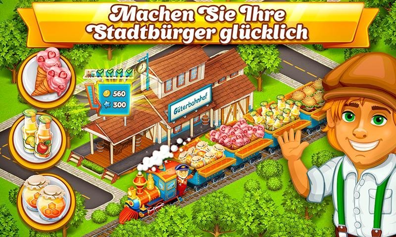 Cartoon Stadt:Dorf & Bauernhof