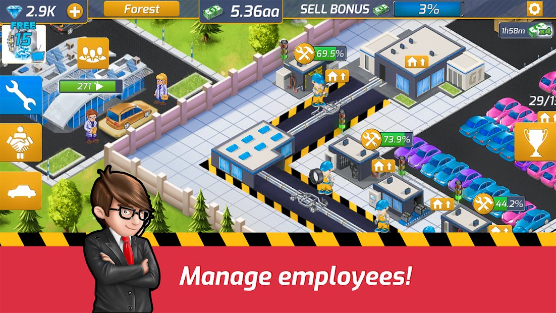 Idle Car Factory: Car Builder, Tycoon Games 2020