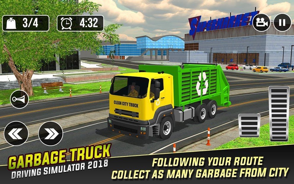Real Garbage Truck: Trash Cleaner Driving Games