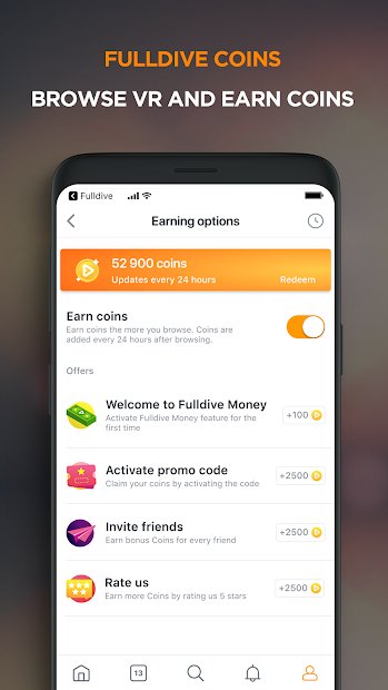 Fulldive VR - gana dinero en realidad virtual!