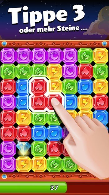 Diamond Dash: Preisgekröntes 3-gewinnt-Puzzlespiel