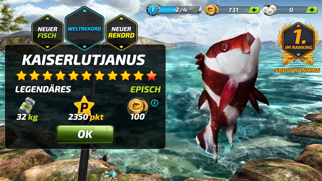 Fishing Clash: Angelspiel. 3D Welt der Fischer