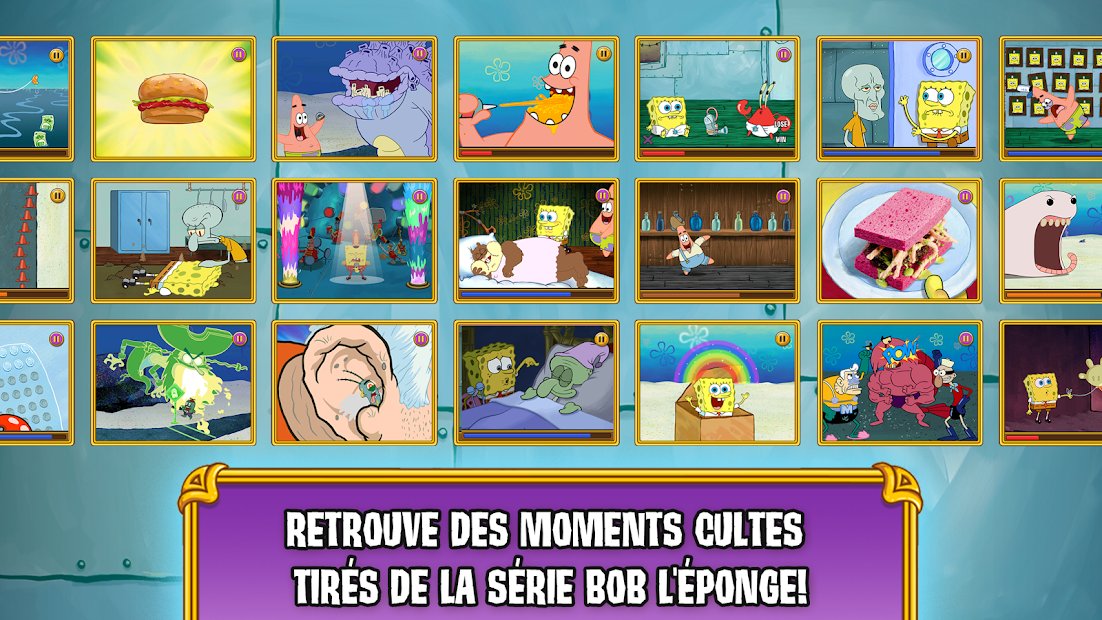 Les mini-jeux Bob l'éponge