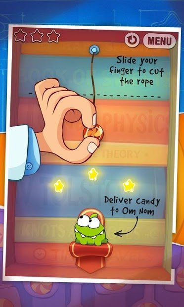 Cut the Rope: Experiments