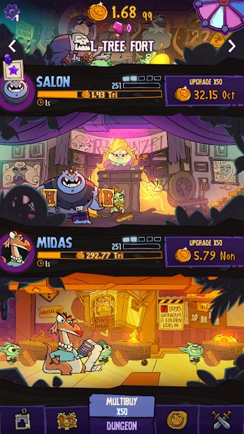 Dungeon, Inc.: игра-кликер