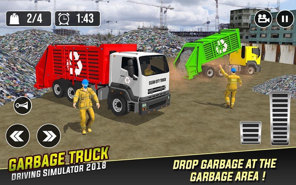 Real Garbage Truck: Trash Cleaner Driving Games