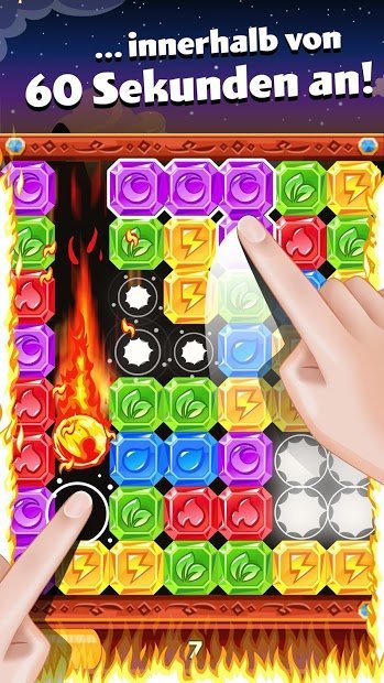 Diamond Dash: Preisgekröntes 3-gewinnt-Puzzlespiel