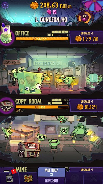 Dungeon Inc.: Idle de clics